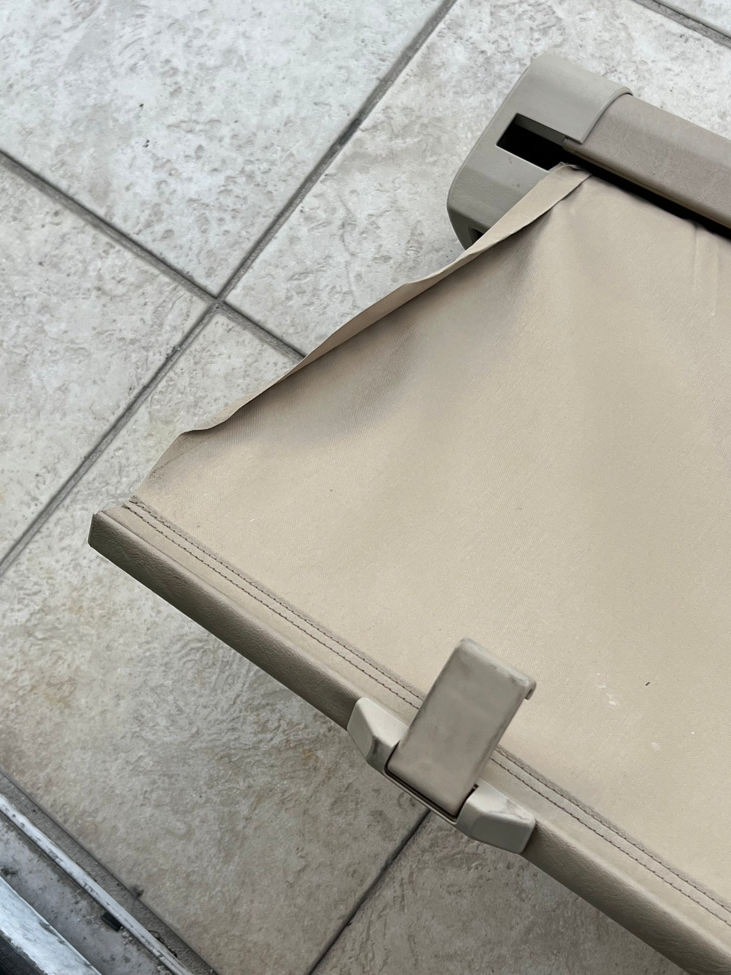 Mercedes W124 S123 300TD 300TE E320 Wagon Cargo Cover Light Tan Leather Mushroom Dog Net