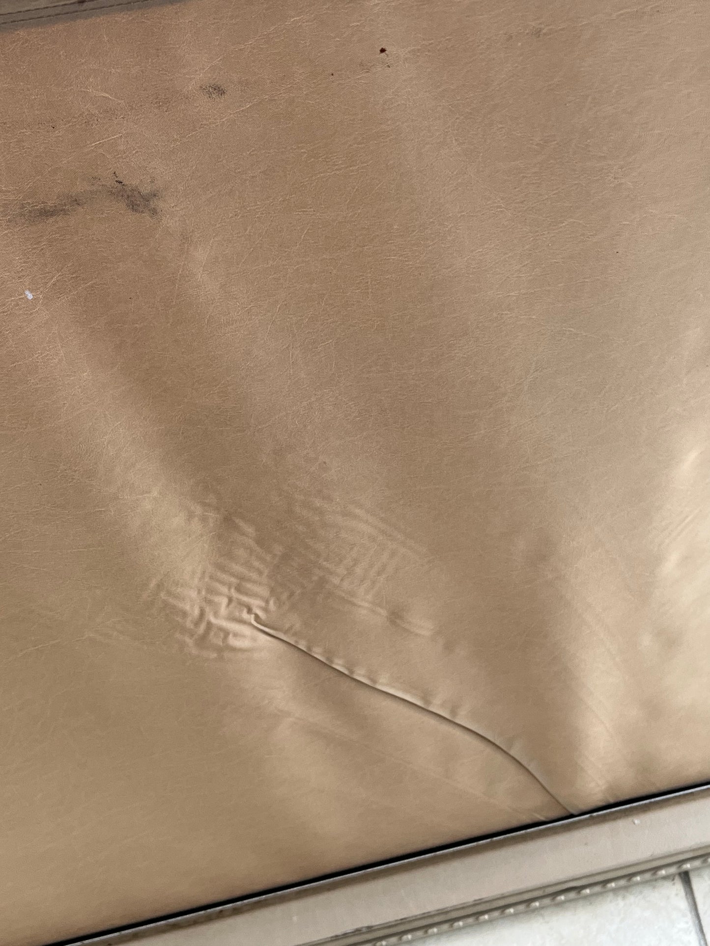 Mercedes W124 S123 300TD 300TE E320 Wagon Cargo Cover Light Tan Leather Mushroom Dog Net
